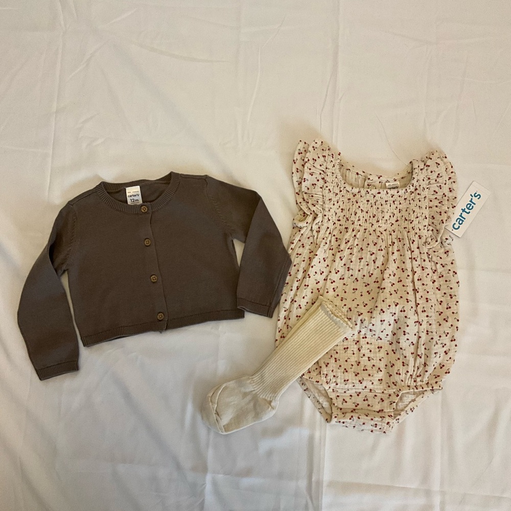 Carter's Baby Outfit Set with Cardigan